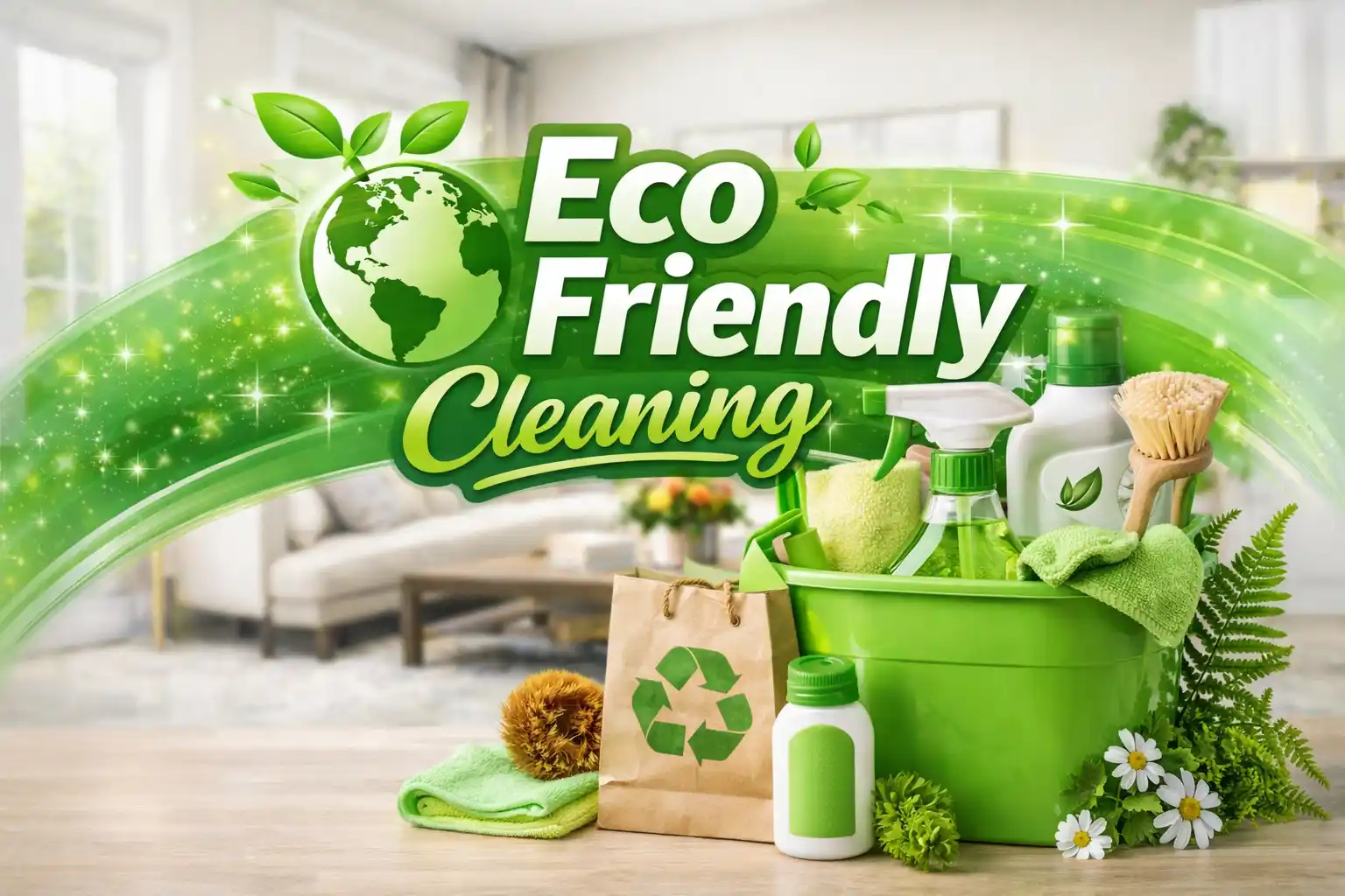 Eco-friendly cleaning products used by Bridgewater Cleaning Services